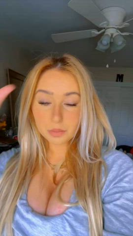 big tits blonde tiktok clip