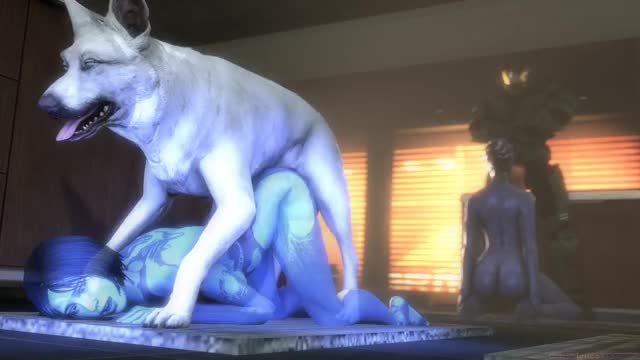 3151735 - Cortana Halo Mass Effect animated lerico213 liara noname55 sound