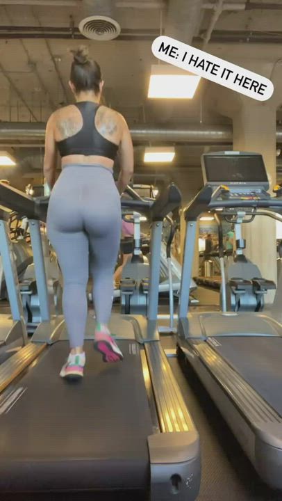 Big Ass Booty Gym Latina Leggings Thick clip