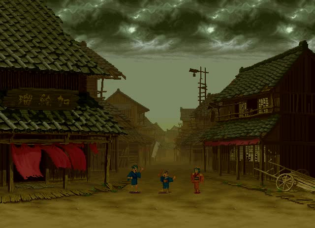 Samurai Shodown III деревенская улица