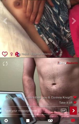 Horny slut loves watching me tribute Corinna Knopf, who should I do next?