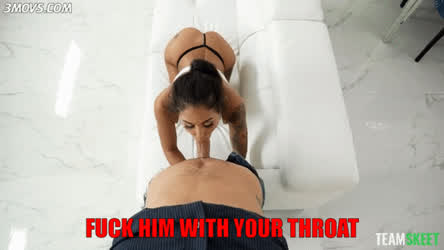Show him how how you like to take it