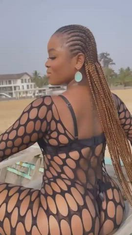 African Bubble Butt Cute Ebony clip