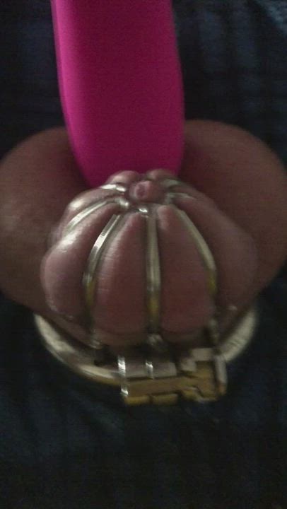 Just edging in my cage. I felt like I could explode