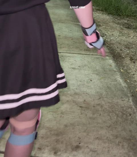 what would you say if I flashed you while roller skating?