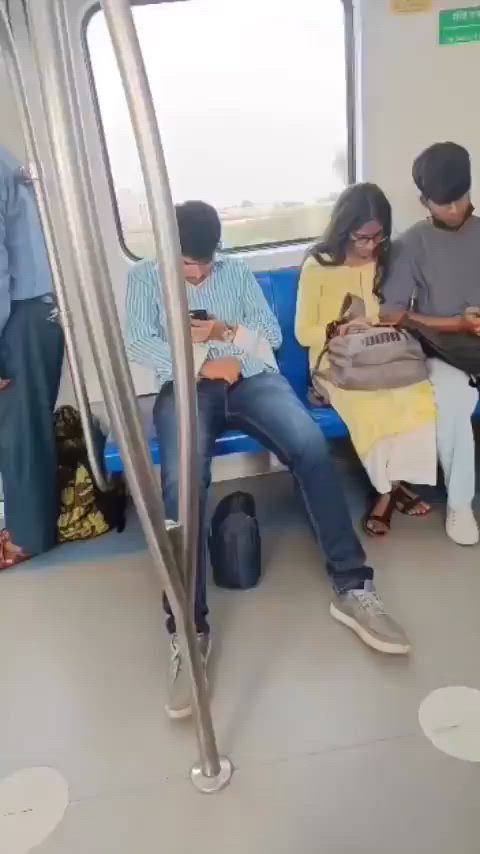 bus horny indian masturbating public r/caughtpublic clip