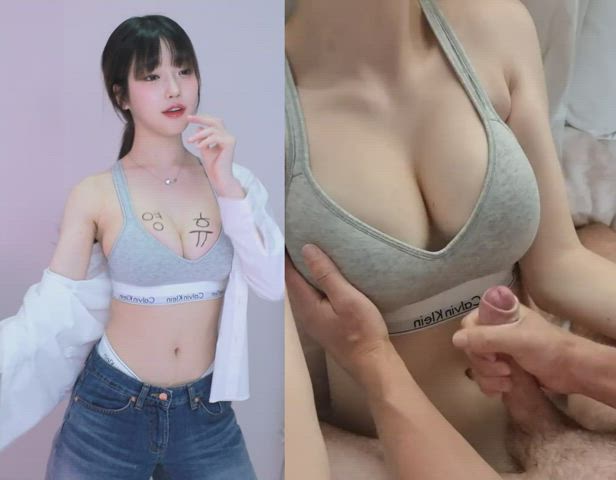 asian big tits boobs cum cum on tits cumshot korean split screen porn tit fuck tits