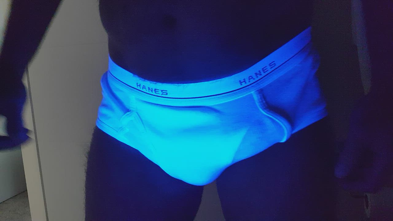 Tighty whities and black light were made for each other.