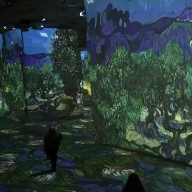 Van Gogh’s Starry Night at Amsterdam Light Festival