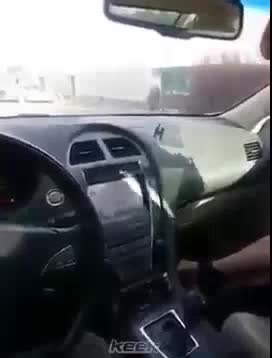 Drunk Sheikh wife half naked in car