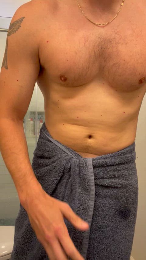 (42) M dad was getting out of the shower the other day…..