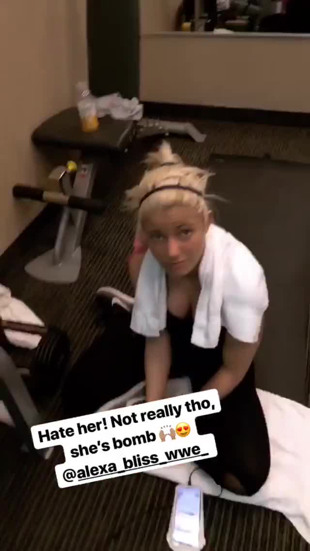 Alexa Bliss post workout