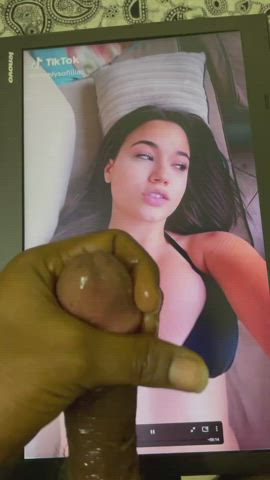 Unexpected cum tribute for sofia gomez while i thought to replay her video