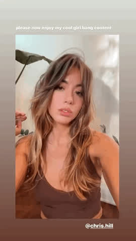Bangs Chloe Bennet Clothed clip