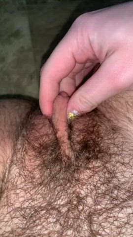 clit clit rubbing hairy hairy pussy clip