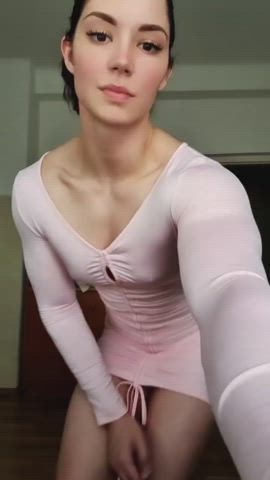 Ass Bodybuilder Dancing Dress Fitness Muscular Girl Russian Tight clip