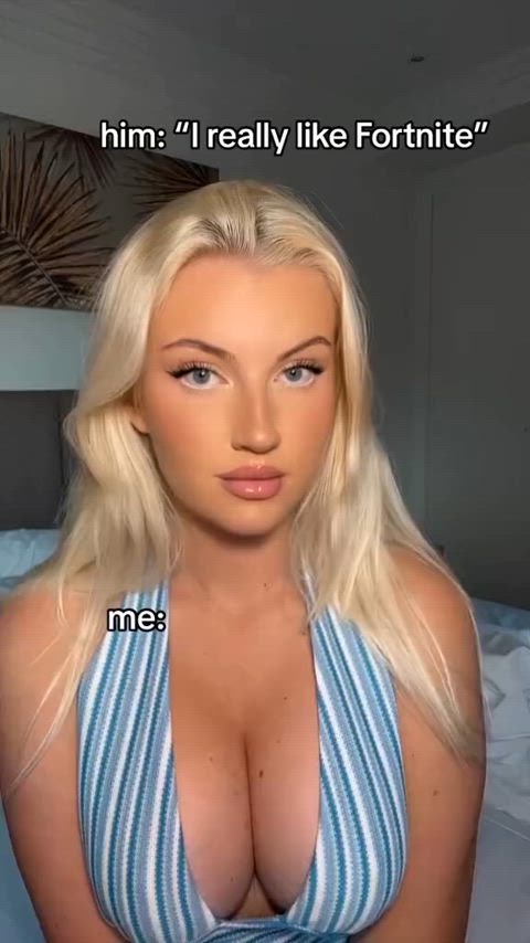 big tits blonde blue eyes cosplay elsathora gamer girl tiktok verified r/redgifsverified