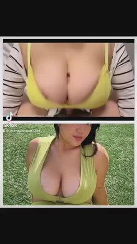 asian pmv split screen porn titty fuck clip
