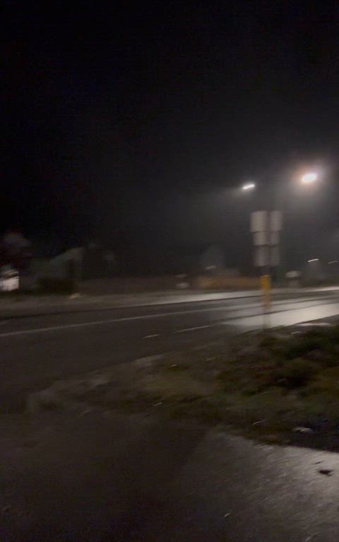 Nude by a busy road at night, dm me if you’re interested in giving me dares like