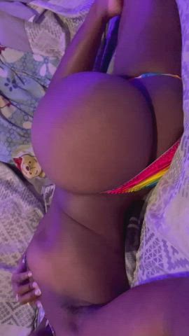 Bubble Butt Ebony Nipple Piercing Small Tits Porn GIF by braindeadbunni