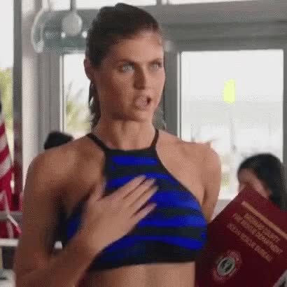 Alexandra Daddario bounces