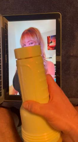 18 years old big tits cumshot fleshlight jerk off tribute clip