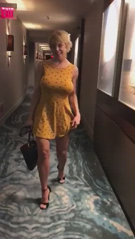 Big Tits Busty Dee Williams Exhibitionist MILF Strip Tease clip