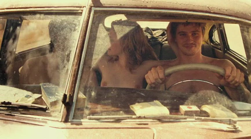 Kristen Stewart has some fun on the road in 'On The Road' (2012)
