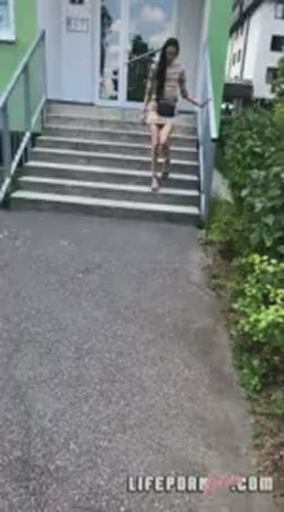 Ashley Ocean Blowjob Brunette Natural Selfie Skinny Small Tits Vertical clip