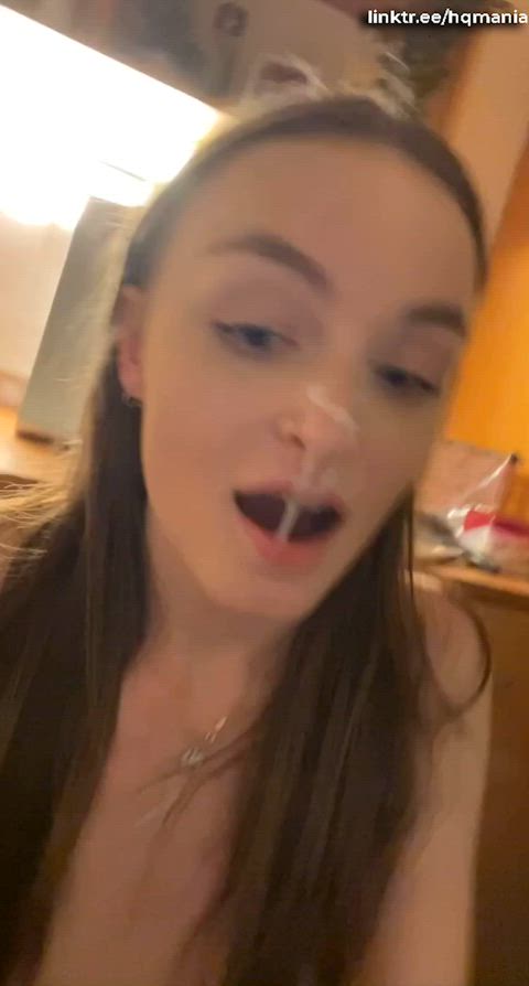 amateur cumshot facial happy ending homemade petite clip