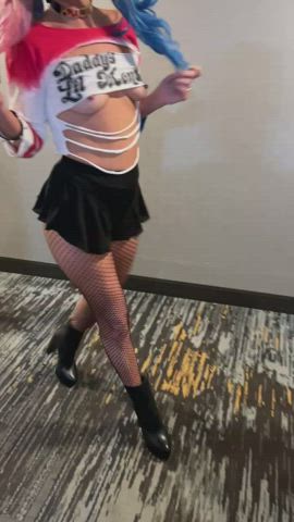 A little late night Halloween Hotel Hallway exhibitionism for you in my slutty costume