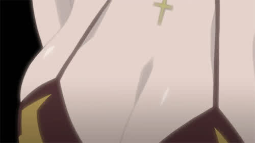 anime bikini bouncing tits cleavage clip