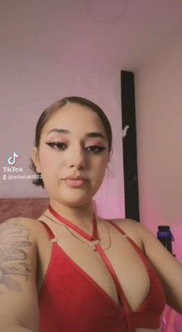 babe cute sensual talking dirty teen tiktok clip