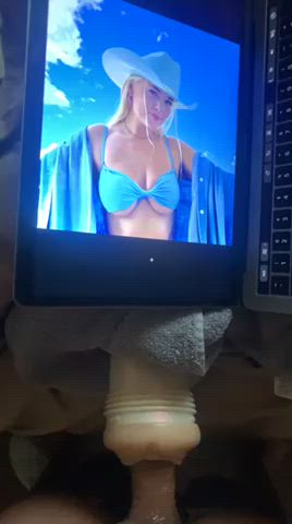 big tits bikini blonde fleshlight tribute clip