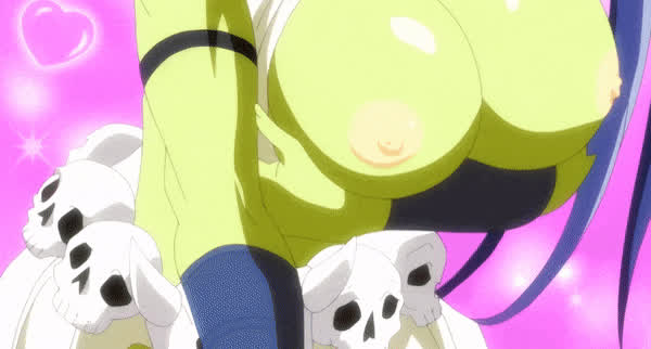 ahegao anime big tits monster girl clip