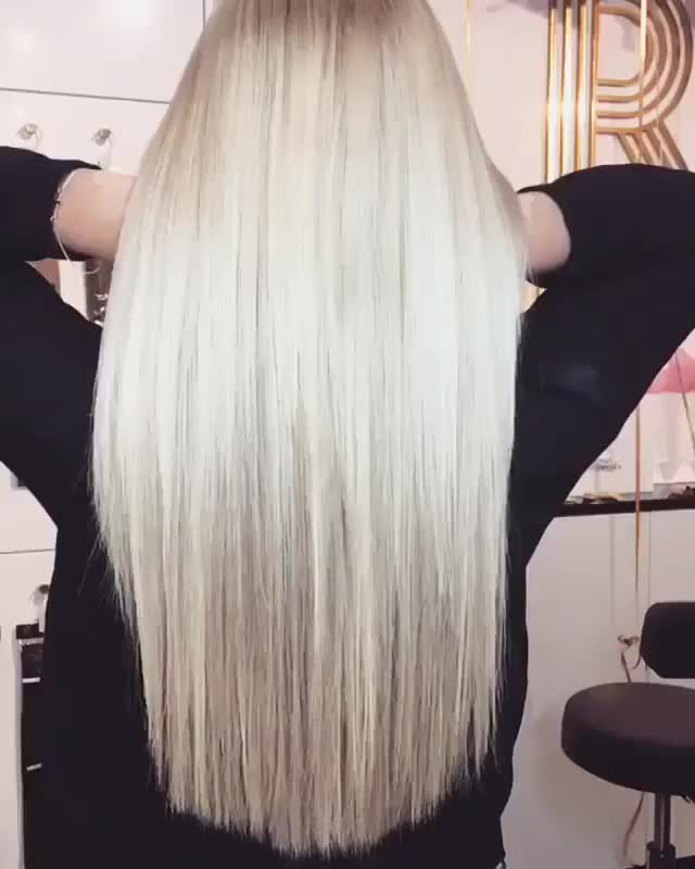 Play her blonde hair