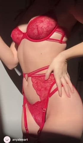 Sexy in red lingerie
