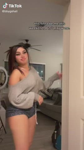 Ass Shorts TikTok Tongue Fetish Twerking clip