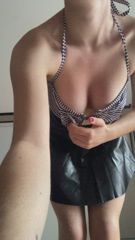 Do you think my boobs are better in or out?