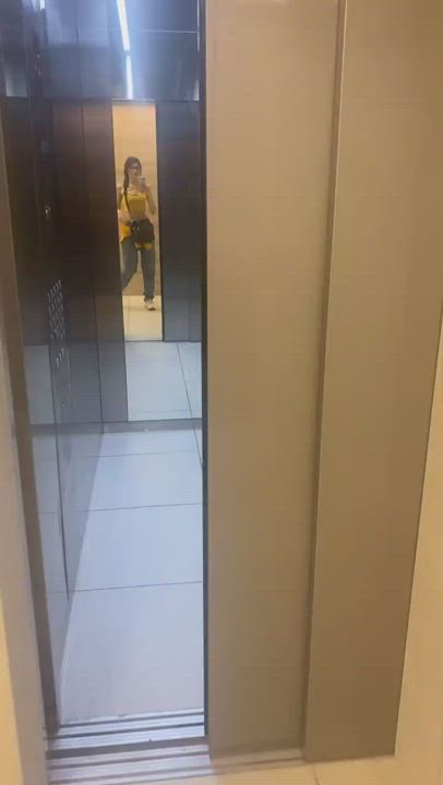 Brunette Elevator Mirror clip