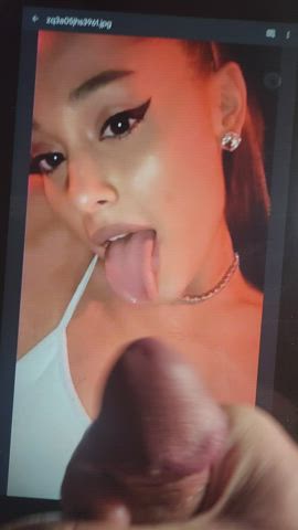 ariana grande cock cum cumshot teen tribute clip