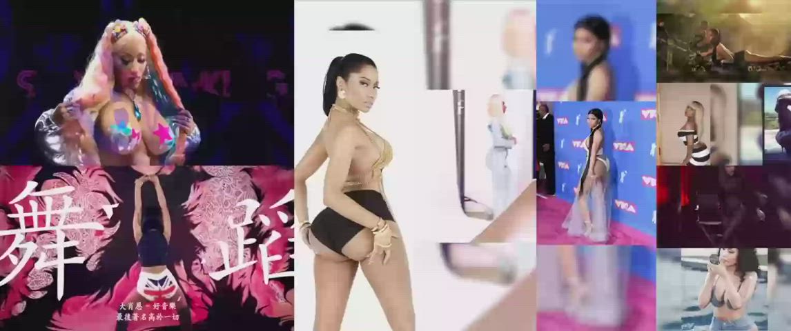 Caption Compilation Ebony Nicki Minaj Split Screen Porn Thick clip