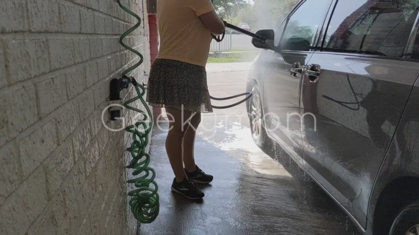 At the car wash