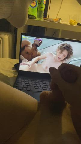 bbc cuckold cumshot humiliation interracial jerk off masturbating ruined orgasm watchingporn