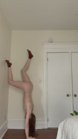 typical naked handstands :)