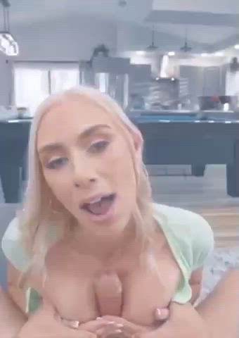 Blonde POV Titty Fuck clip