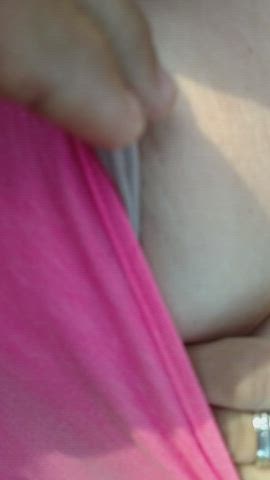 amateur bbw big tits boobs nsfw nipple nipslip outdoor tits clip