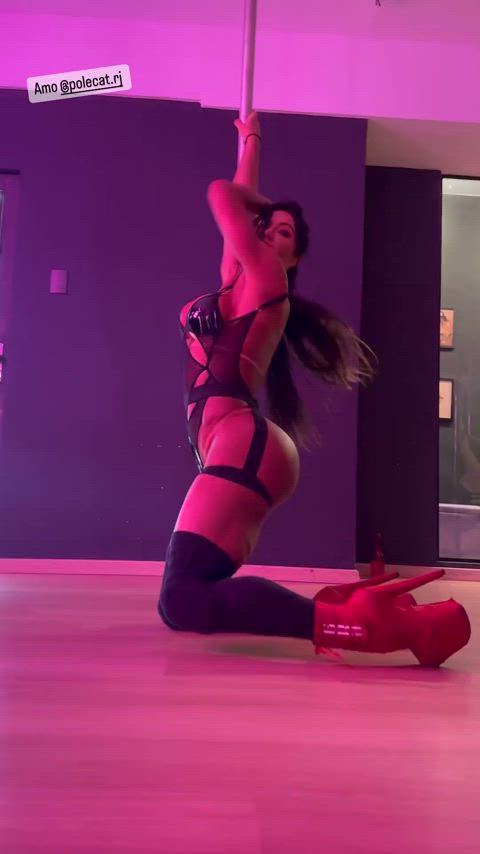 big ass big tits brazilian celebrity fitness muscular girl pole dance sexy clip