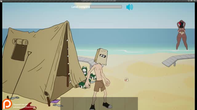 footage  from the game Fuckerman: Beach