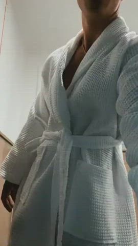 Ass Cock Exposed Gay Robe Stripping Towel clip